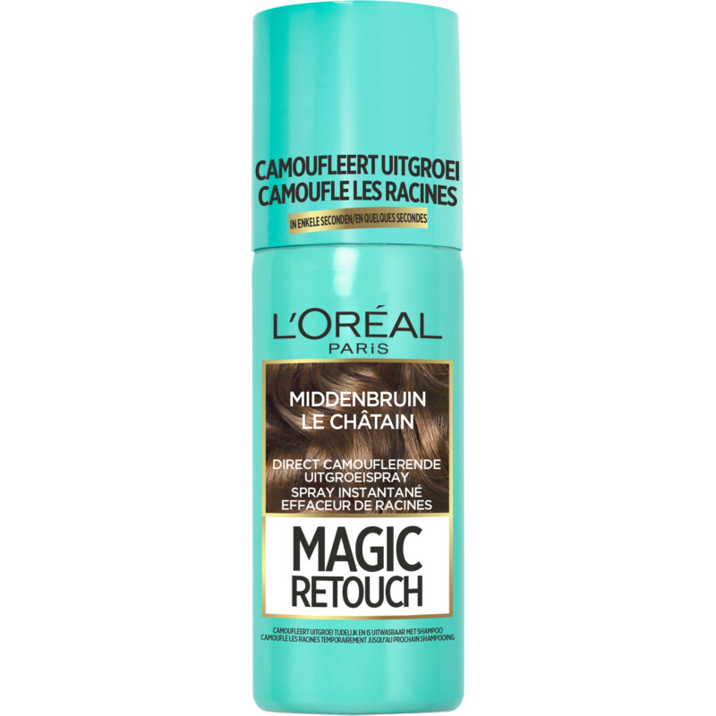 Een afbeelding van L'Oréal Magic retouch uitgroeispray middenbruin