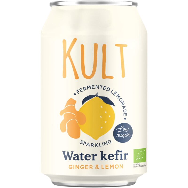 Een afbeelding van Kult Water kefir ginger & lemon