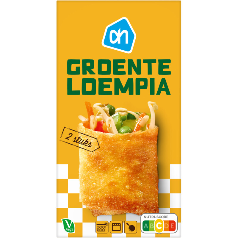 Een afbeelding van AH Loempia met groente