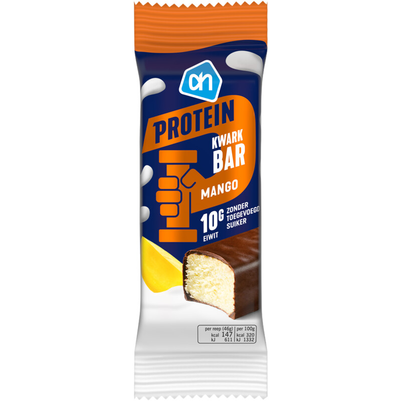 Een afbeelding van AH Protein kwark bar mango