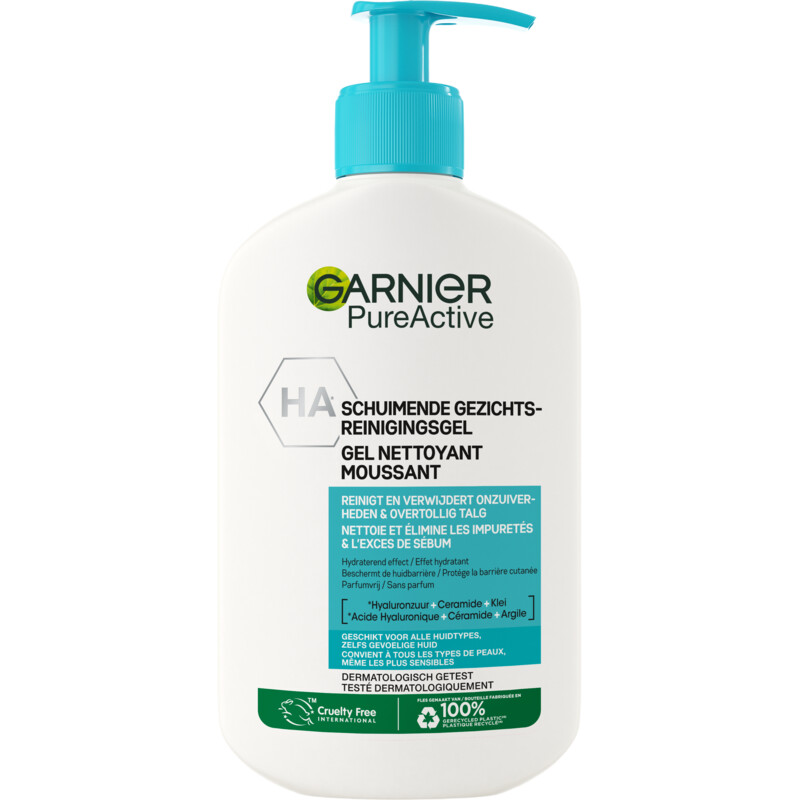 Een afbeelding van Garnier Pureactive hydraterende gezichtsreiniger
