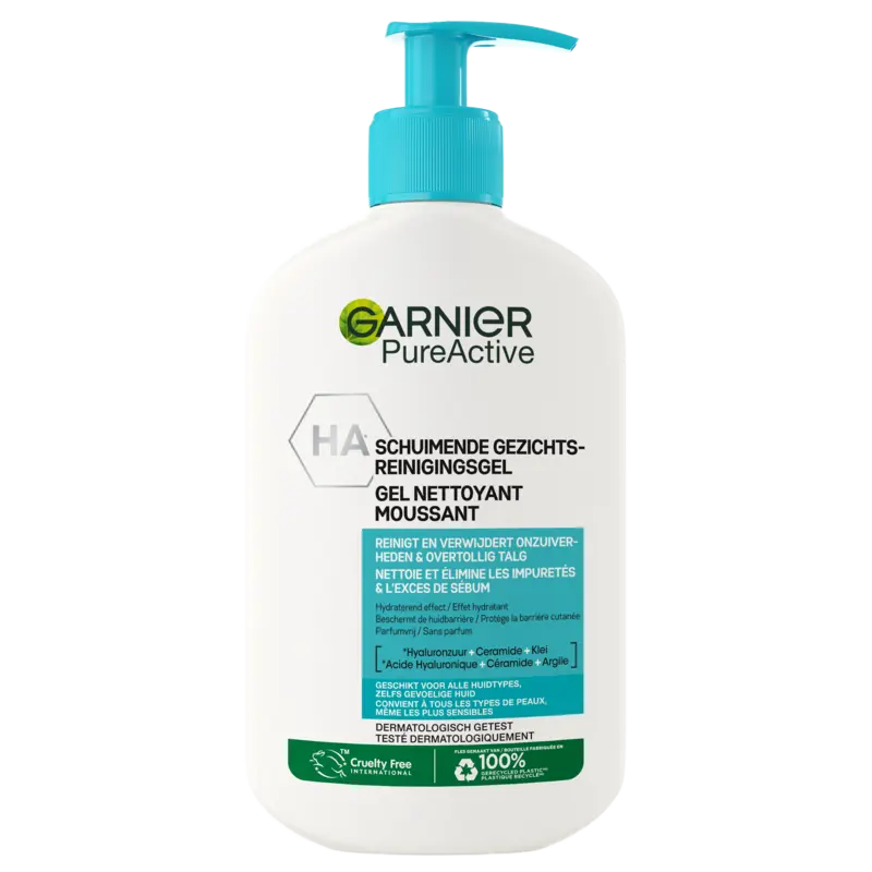 Garnier Pureactive hydraterende gezichtsreiniger