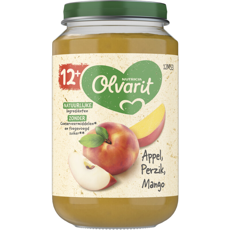 Een afbeelding van Olvarit Appel perzik mango 12m+