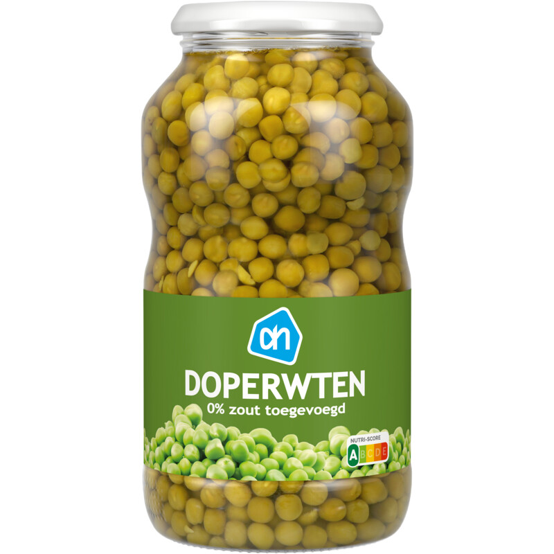 Een afbeelding van AH Doperwten 0% zout