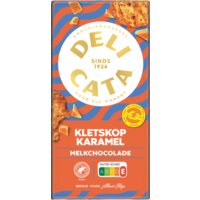 Een afbeelding van Delicata Reep melkchocolade kletskop karamel