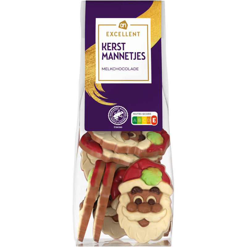Een afbeelding van AH Excellent Kerstmannetjes melkchocolade