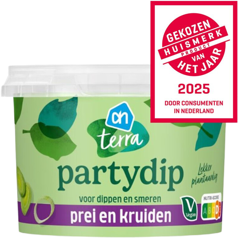 Een afbeelding van AH Terra Plantaardig party dip prei en kruiden