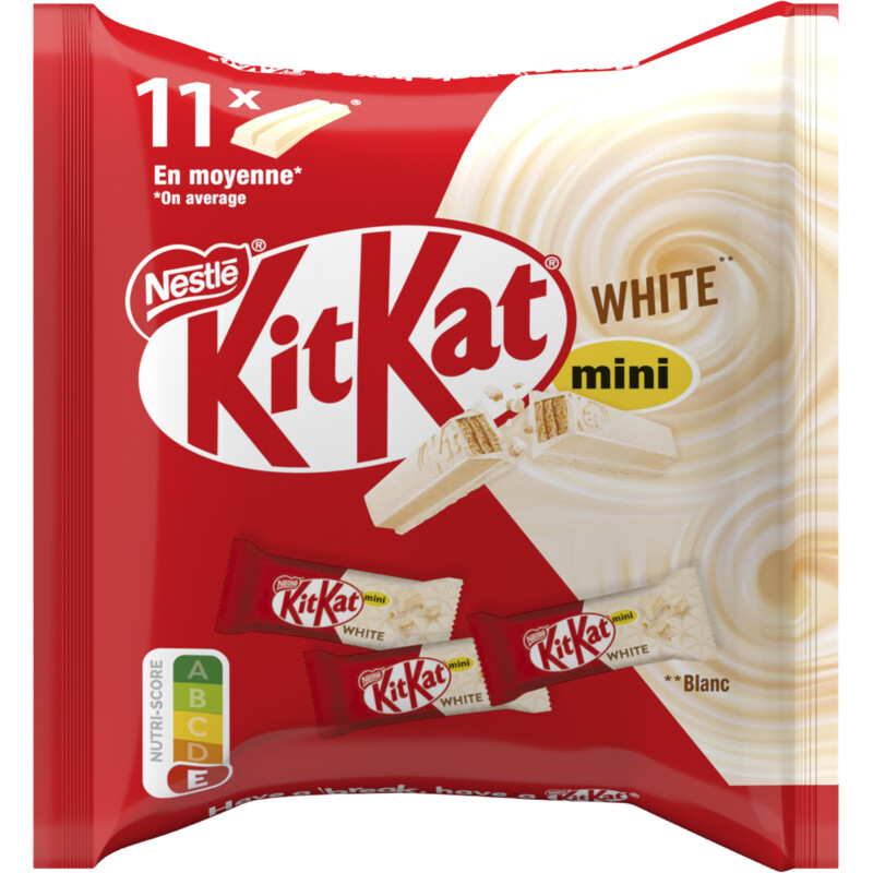 Een afbeelding van Kitkat Wit mini uitdeelzak