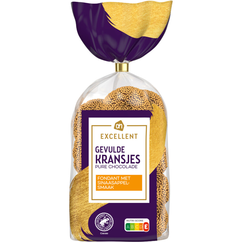 Een afbeelding van AH Excellent Gevulde kransen fondant sinaasappelsmaak