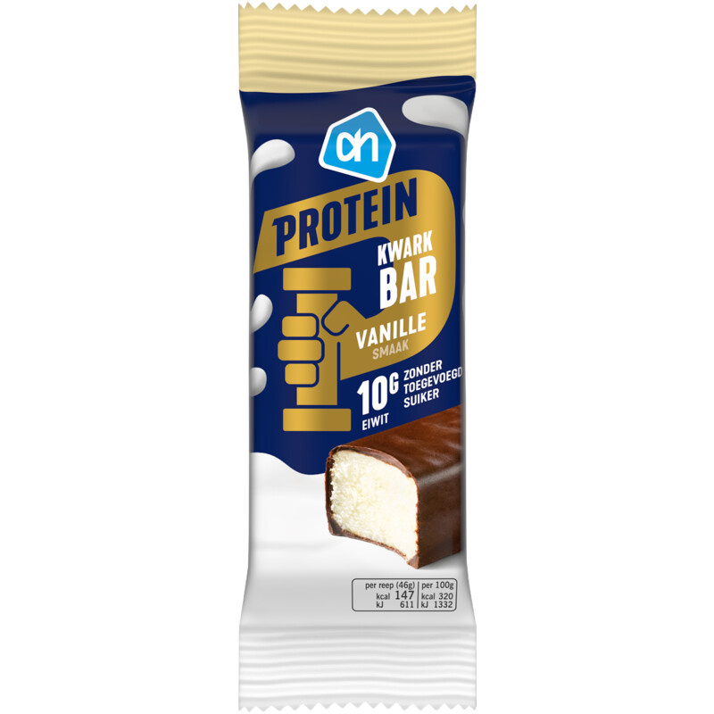 Een afbeelding van AH Protein kwark bar vanille