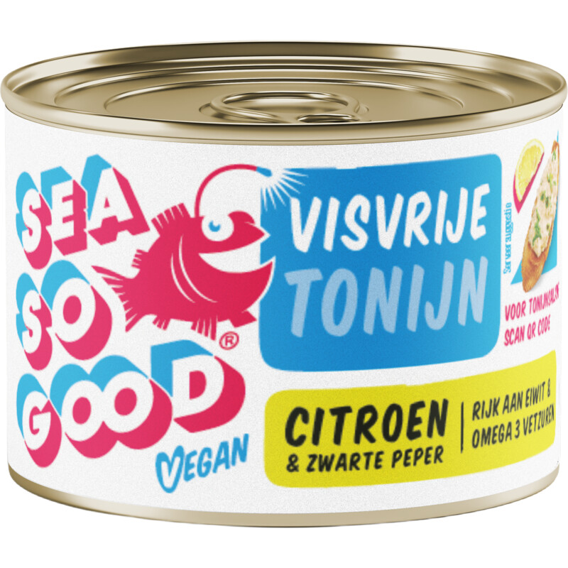 Een afbeelding van Seasogood Visvrije tonijn citroen & zwarte peper
