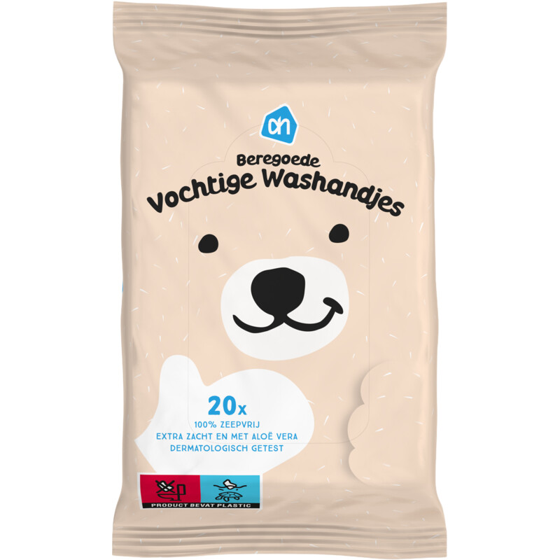 Een afbeelding van AH Berengoede vochtige washandjes
