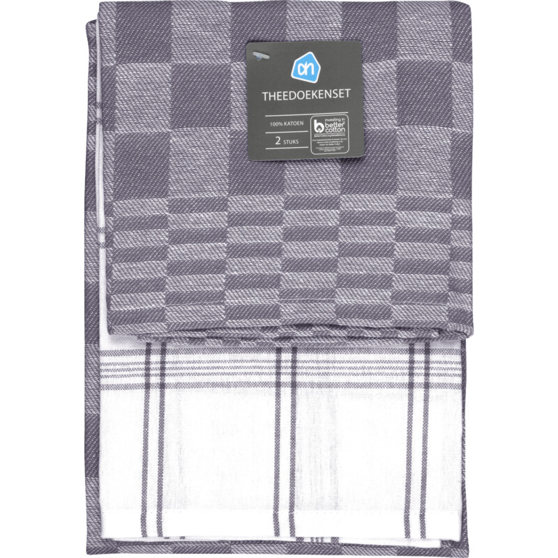 Een afbeelding van AH Theedoeken grijs