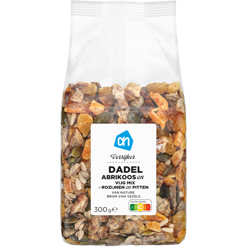 Een afbeelding van AH Verrijker dadel abrikoos en vijgmix