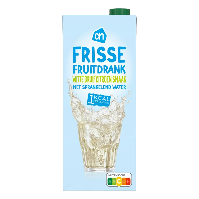 AH Frisse fruitdrank druif-citroen 1kcal