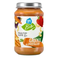 AH Biologisch Groenten met pasta en kip 8m+