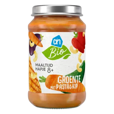 pdp-image-AH Biologisch Groenten met pasta en kip 8m+