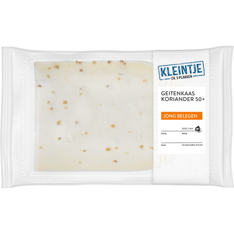 Een afbeelding van AH Kleintje geitenkaas koriander 50+ plak