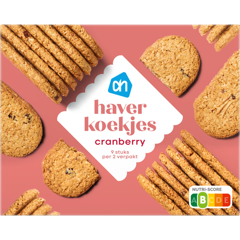 Een afbeelding van AH Haverkoekjes cranberry