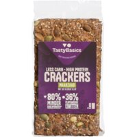 Een afbeelding van TastyBasics Vezelrijke crackers maanzaad & olijf