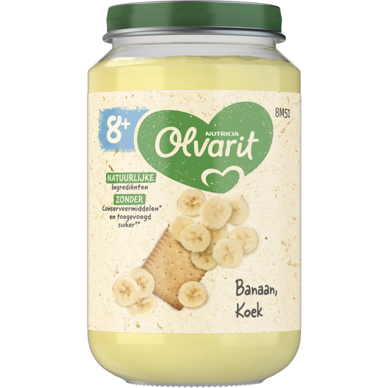 Een afbeelding van Olvarit Banaan koek 8m+
