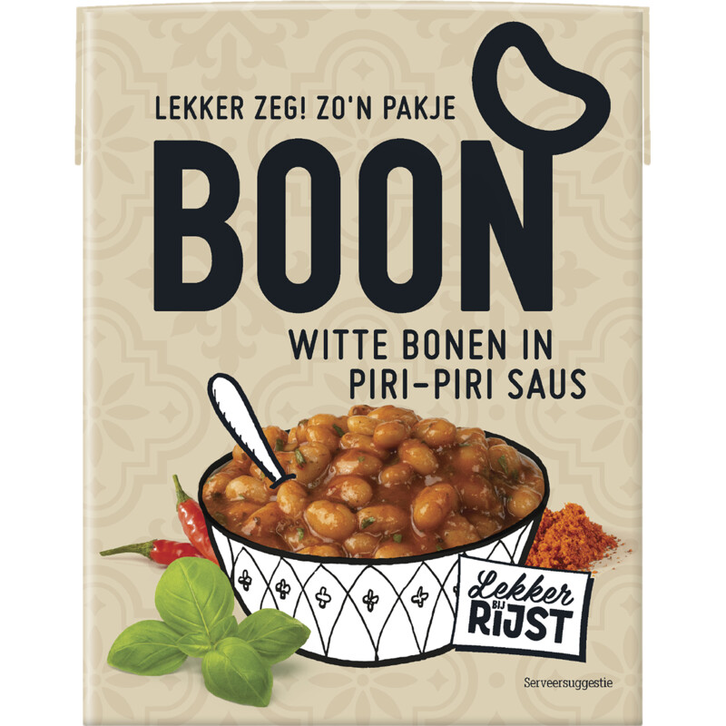 Een afbeelding van Boon Witte bonen in piri-piri saus