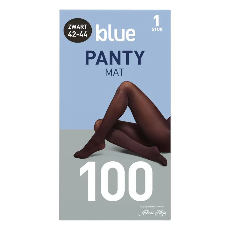 Panty mat zwart 100 denier maat 42-44