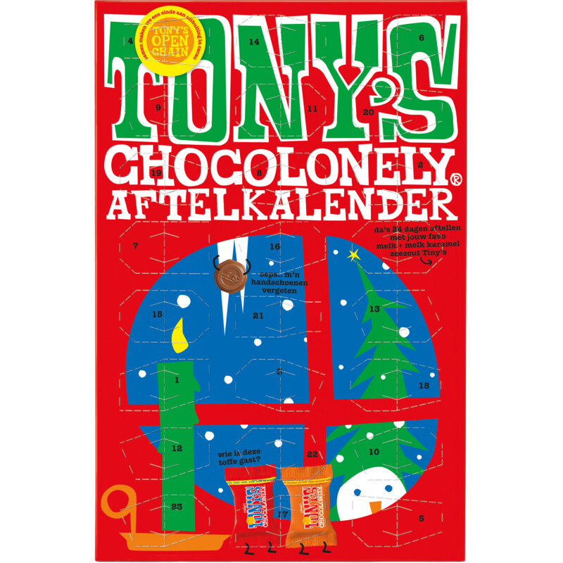 Een afbeelding van Tony's Chocolonely Aftelkalender