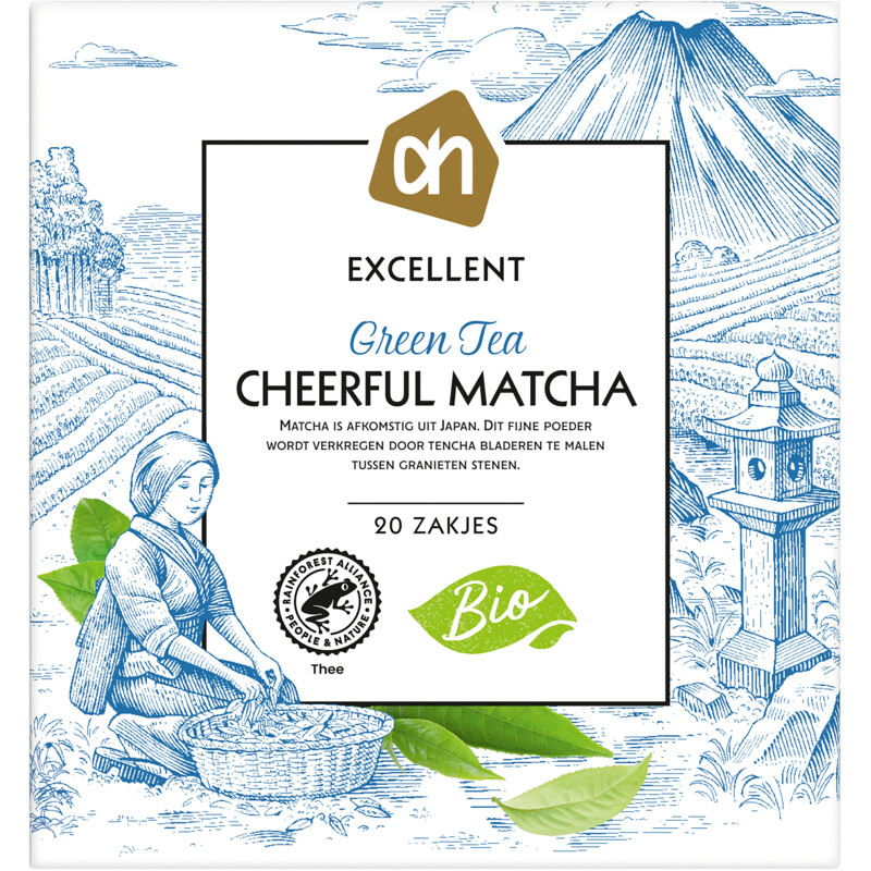 Een afbeelding van AH Excellent Biologisch green tea cheerful matcha