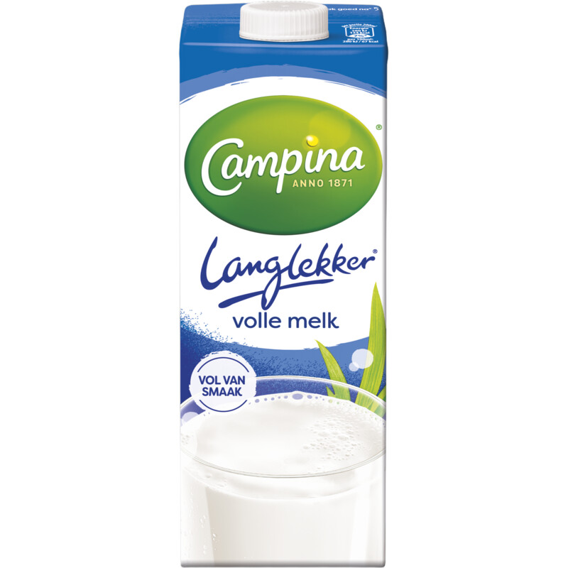 Een afbeelding van Campina Langlekker volle melk