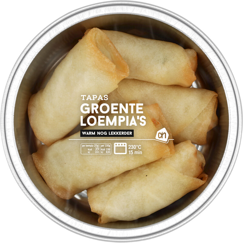 Een afbeelding van AH Tapas groenteloempia's