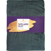 Een afbeelding van AH Excellent Tafellaken velvet groen