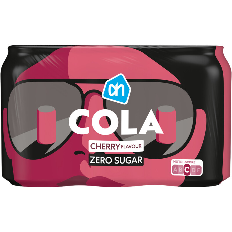 Een afbeelding van AH Cola zero sugar cherry 6-pack