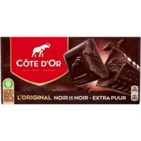 Een afbeelding van Côte d'Or Noir de noir tablet 2 stuks BEL