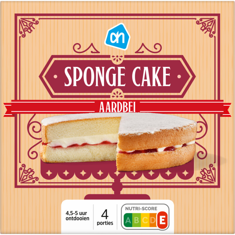 Een afbeelding van AH Sponge cake aardbei