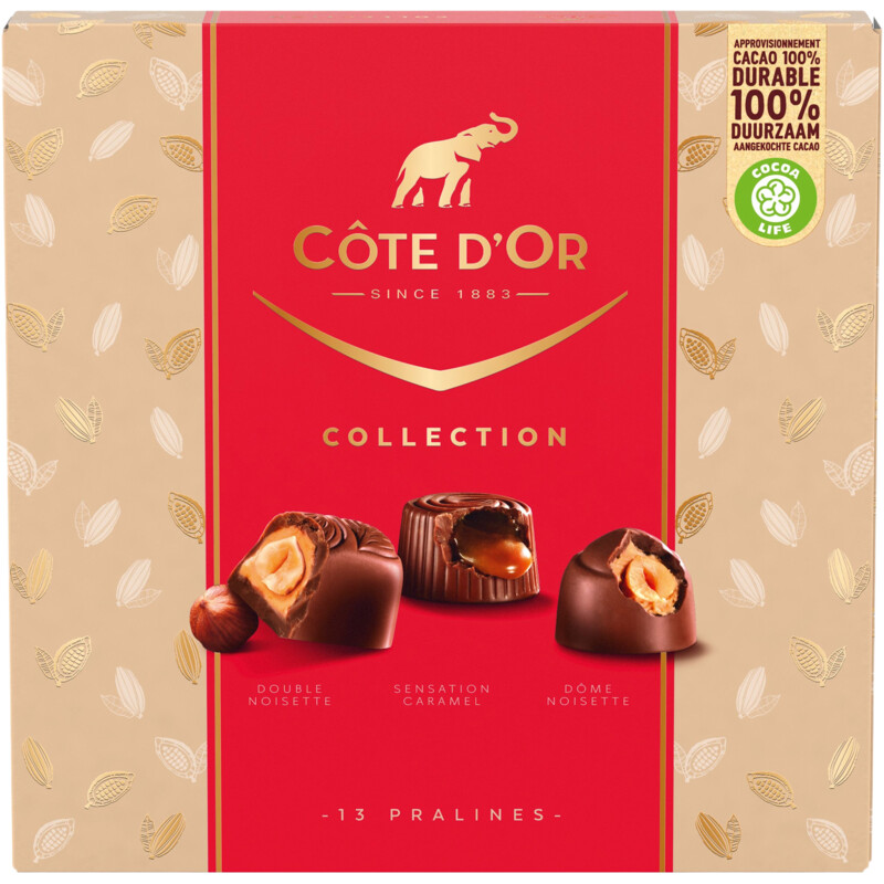 Een afbeelding van Côte d'Or Collection pralines bel