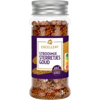 Een afbeelding van AH Excellent Strooimix sterretjes goud