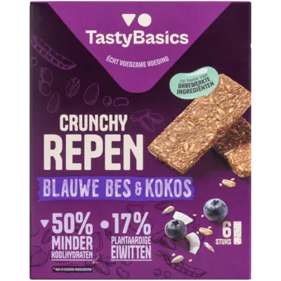 pdp-image-TastyBasics Crunchy repen blauwe bes en kokos
