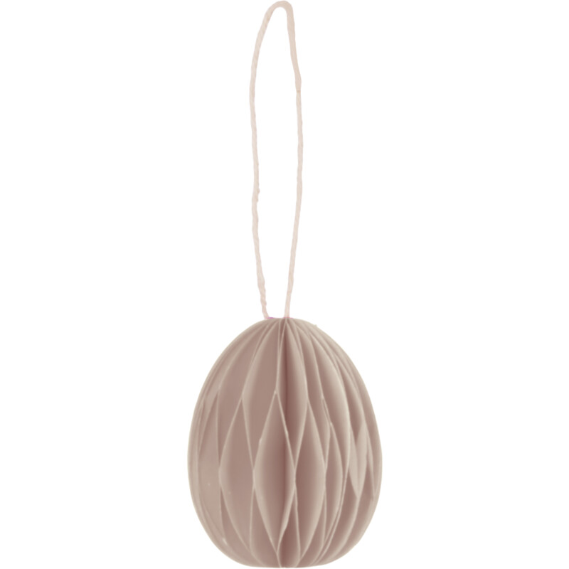 Een afbeelding van AH Honeycomb hanger ei camel 6cm