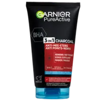 Garnier 3-in-1 charcoal reiniger, scrub & mask