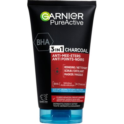 pdp-image-Garnier 3-in-1 charcoal reiniger, scrub & mask