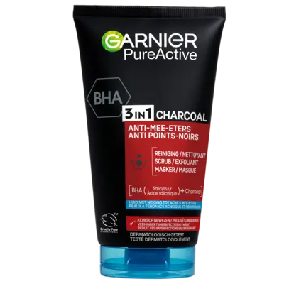 pdp-image-Garnier 3-in-1 charcoal reiniger, scrub & mask