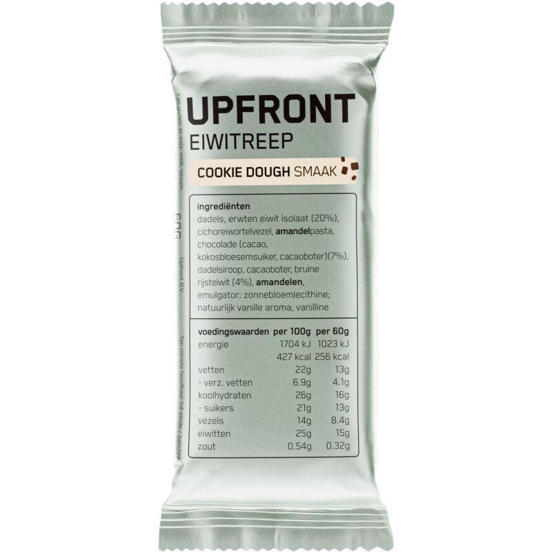 Een afbeelding van Upfront Eiwitreep cookie dough