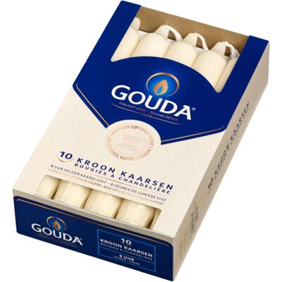 pdp-image-Gouda Kroonkaarsen ivoor 8 branduren