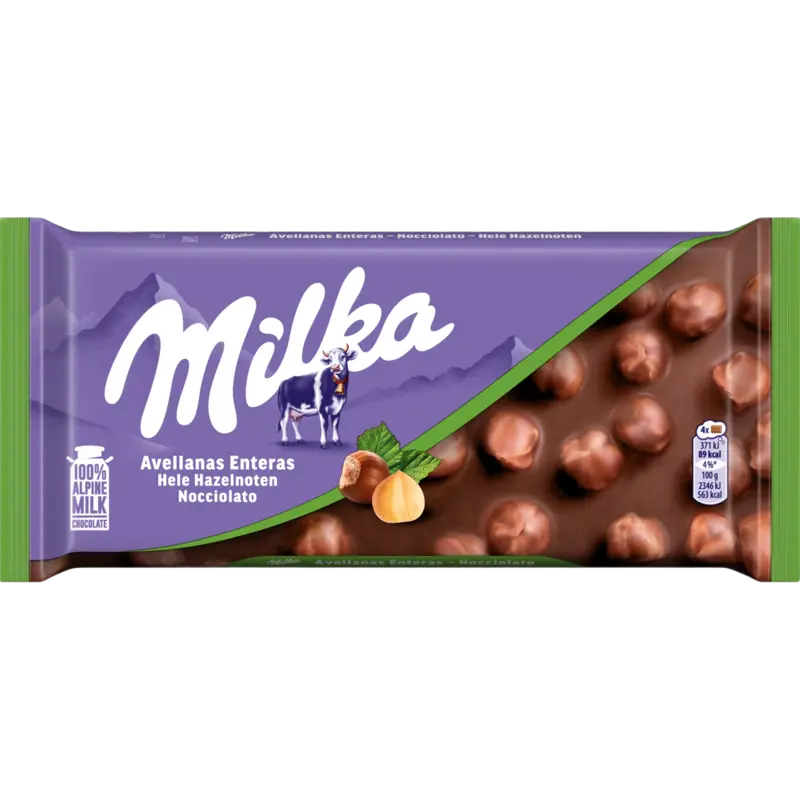 Chocoladereep hele hazelnoot