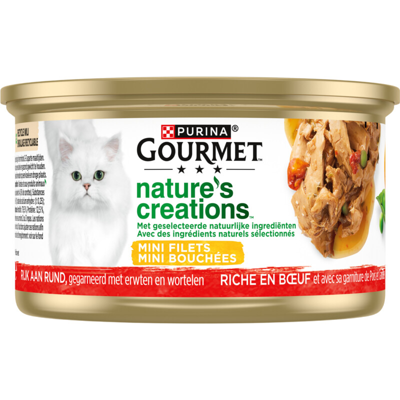 Een afbeelding van Gourmet Nature's creations met rund & erwten