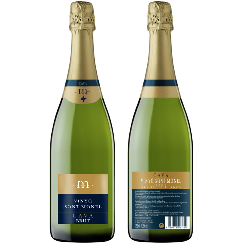 Een afbeelding van Vinya Sant Manel Cava brut bel