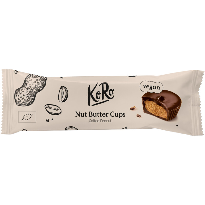 Een afbeelding van KoRo Nut butter cups salted peanut