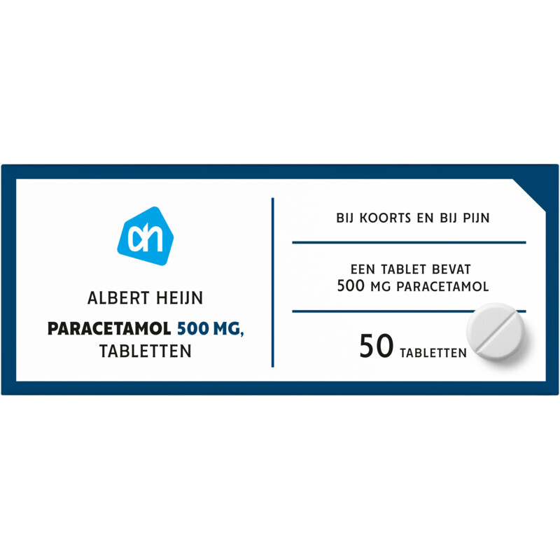Een afbeelding van AH Paracetamol 500mg tabletten