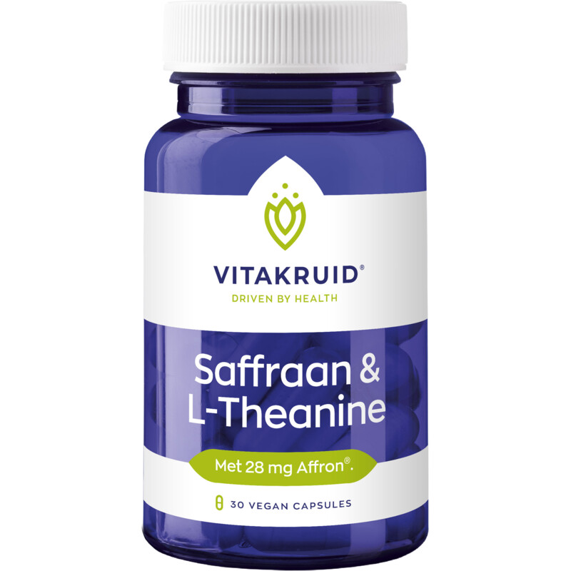 Een afbeelding van Vitakruid Saffraan & l-theanine vegan capsules